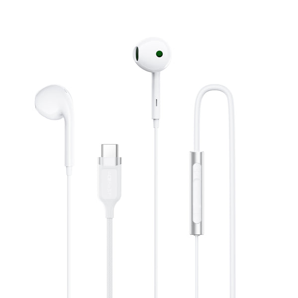 L7 USB-C semi-in-ear wired earphones with mic