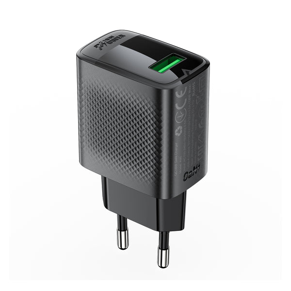 A90 QC18W GaN USB-A charger