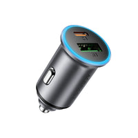 B15 65W (USB-A+USB-C) dual port metal car charger