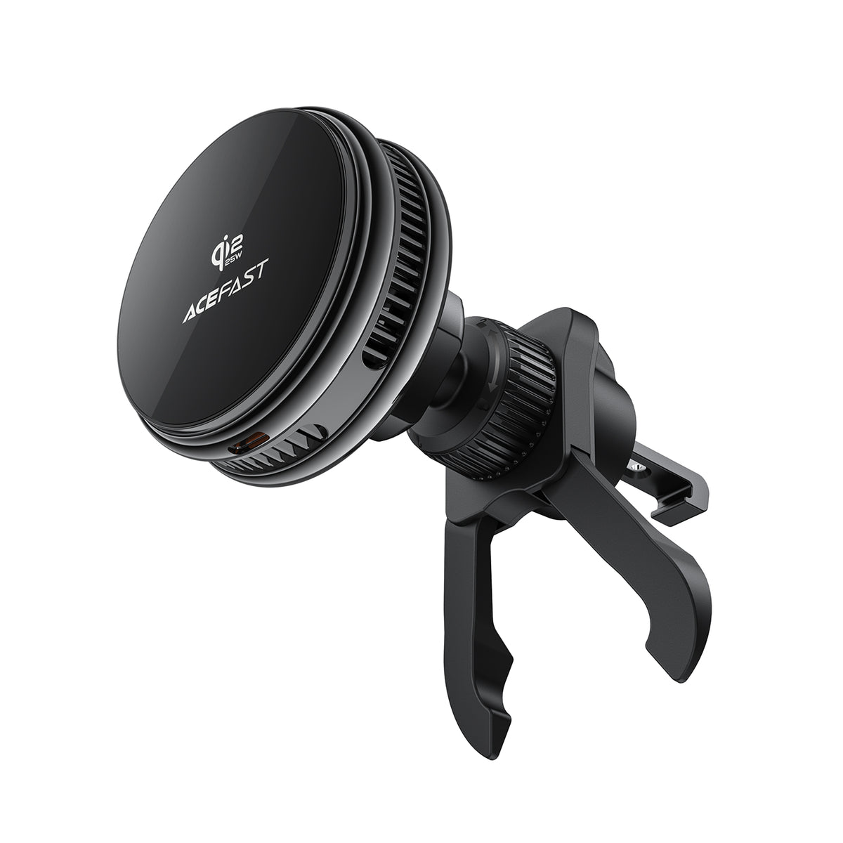 D66 QI2 25W cooling wireless charging car holder for air vent