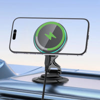 D65 magnetic folding wireless charging car holder