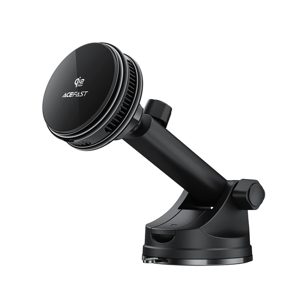 D67 QI2 25W cooling wireless charging car holder with suction cup