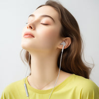 L7 USB-C semi-in-ear wired earphones with mic