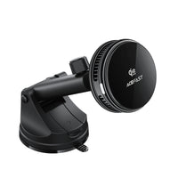 D67 QI2 25W cooling wireless charging car holder with suction cup