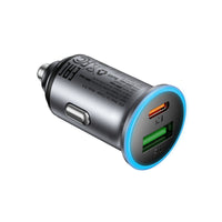 B15 65W (USB-A+USB-C) dual port metal car charger
