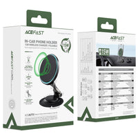 D65 magnetic folding wireless charging car holder