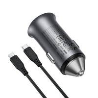 B16 95W (USB-A+USB-C) dual port metal car charger set (P5)