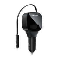 B17 95W car charger with telescopic cable