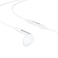 L13 USB-C semi-in-ear wired earphones with mic