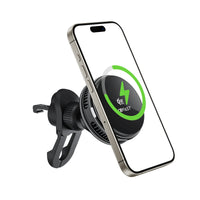D66 QI2 25W cooling wireless charging car holder for air vent
