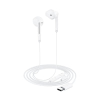 L13 USB-C semi-in-ear wired earphones with mic