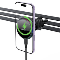 D61 Qi2 25W magnetic wireless charging car holder