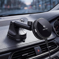 D67 QI2 25W cooling wireless charging car holder with suction cup