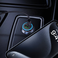 B15 65W (USB-A+USB-C) dual port metal car charger