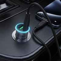 B16 95W (USB-A+USB-C) dual port metal car charger set (P5)