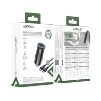 B16 95W (USB-A+USB-C) dual port metal car charger set (P5)