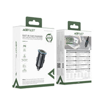 B15 65W (USB-A+USB-C) dual port metal car charger