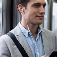 L14 3.5mm semi-in-ear wired earphones with mic