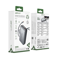 M34-20000 PD45W fast charging power bank with telescopic cable (CCC)