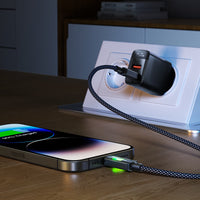 C21-04 USB-A to USB-C fantasy color series braided（1.2m）